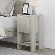 HABITAT ET JARDIN - Table de chevet en bois "Ema" - 30 x 30 x 55 cm - Travertin - vignette