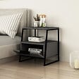 HABITAT ET JARDIN - Table de chevet en bois "Pal" - 45 x 40 x 50 cm - Gris anthracite - vignette