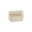 HABITAT ET JARDIN - Table de chevet avec ampoule en bois "Dotta" - 52 x 30 x 28 cm - Beige - vignette