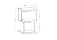 HABITAT ET JARDIN - Table de chevet en bois "Carter" - 30 x 30 x 49 cm - Blanc - vignette