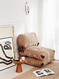HABITAT ET JARDIN - Fauteuil-lit en tissu "Fold" - 80 x 60 x 70 cm - Marron - vignette