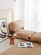 HABITAT ET JARDIN - Fauteuil-lit en tissu "Fold" - 80 x 60 x 70 cm - Marron - vignette