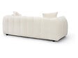 HABITAT ET JARDIN - Canapé droit en tissu style bubble "Balzac" - 3 places - Crème - vignette