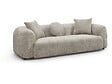 HABITAT ET JARDIN - Canapé droit en tissu texturé "Faubourg" - 3 places - Gris - vignette