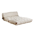 HABITAT ET JARDIN - Canapé-lit 2 places en tissu "Fold" - 120 x 75 x 79 cm - Crème - vignette
