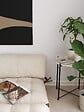 HABITAT ET JARDIN - Canapé-lit 2 places en tissu "Fold" - 120 x 75 x 79 cm - Crème - vignette