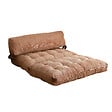 HABITAT ET JARDIN - Canapé-lit 2 places en tissu "Fold" - 120 x 75 x 79 cm - Marron - vignette