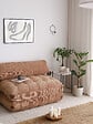 HABITAT ET JARDIN - Canapé-lit 2 places en tissu "Fold" - 120 x 75 x 79 cm - Marron - vignette