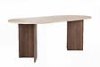 HABITAT ET JARDIN - Table à manger en bois "Sabella" - 200 x 90 x 75 cm - Travertin - vignette