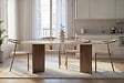HABITAT ET JARDIN - Table à manger en bois "Sabella" - 200 x 90 x 75 cm - Travertin - vignette