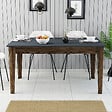 HABITAT ET JARDIN - Table de repas en bois "Milan500" - 145 x 88 x 75 cm - Gris anthracite - vignette