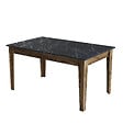HABITAT ET JARDIN - Table de repas en bois "Milan500" - 145 x 88 x 75 cm - Noir - vignette