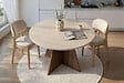 HABITAT ET JARDIN - Table à manger en bois "Virella" - 120 x 120 x 75 cm - Travertin - vignette