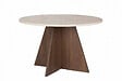 HABITAT ET JARDIN - Table à manger en bois "Virella" - 120 x 120 x 75 cm - Travertin - vignette