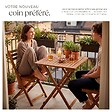 TECTAKE - Ensemble de bistrot marron pliable résistant aux intempéries pour 2 personnes en bois d'acacia huilé et acier galvanisé - vignette