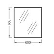 JACOB DELAFON - Miroir de salle de bain Candide 60 cm, rectangulaire - vignette