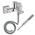 HANSGROHE - Pack mitigeur bain douche mécanique Vernis Shape C2 + Flexible Isiflex + Pommeau Pulsify E 100 EcoSmart chromé - vignette