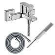 HANSGROHE - Pack mitigeur bain mécanique Vernis Shape C2 + Flexible Metaflex + Pommeau Pulsify E 100 EcoSmart chromé - vignette