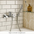 HANSGROHE - Pack mitigeur bain mécanique Vernis Shape C2 + Flexible Metaflex + Pommeau Pulsify E 100 EcoSmart chromé - vignette