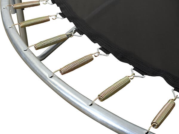 HABITAT ET JARDIN - Trampoline "Happy" - Ø 1.80 m - Avec filet + échelle + couverture + kit d'ancrage - large