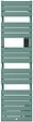 THERMOR - Sèche-serviettes Riviera 2 étroit 500W vert eucalyptus - THERMOR - 497556 - vignette