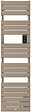 THERMOR - Radiateur sèche-serviettes électrique étroit Riviera 2 - Avec soufflerie - 750+1000W - Brun sable - vignette