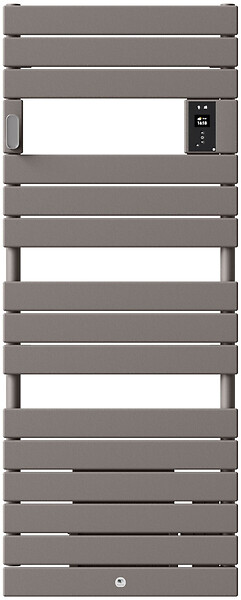 THERMOR - Radiateur sèche-serviettes électrique Riviera 2 - Avec soufflerie - 1000+1000W - Gris roche - large
