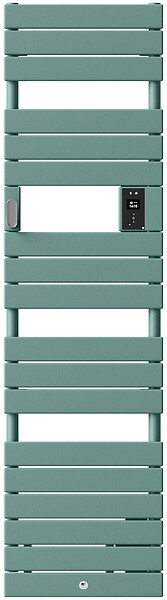 THERMOR - Radiateur sèche-serviettes électrique étroit Riviera 2 - Avec soufflerie - 750+1000W - Vert eucalyptus - large