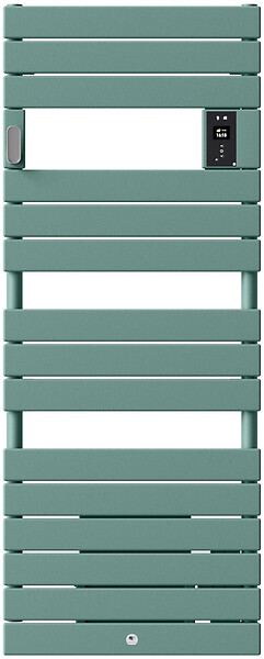 THERMOR - Radiateur sèche-serviettes électrique Riviera 2 - Avec soufflerie - 1000+1000W - Vert eucalyptus - large
