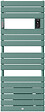 THERMOR - Radiateur sèche-serviettes électrique Riviera 2 - Avec soufflerie - 1000+1000W - Vert eucalyptus - vignette