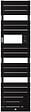 THERMOR - Sèche-serviettes Riviera 2 étroit avec soufflerie 1500W noir carbone - THERMOR - 498258 - vignette