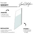JACOB DELAFON - Jacob Delafon - Pare bain un volet Serenity montage droit chrome - vignette