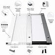 MCCOVER - Profil et capot vissables de bordure couverture polycarbonate Aluminium, ep.10/16/32 mm, L.3,5 m - vignette