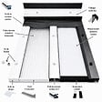MCCOVER - Arrêt de plaque pour profilé porteur adaptable 16/32 mm Gris anthracite RAL 7016, ep.16/32 mm - vignette
