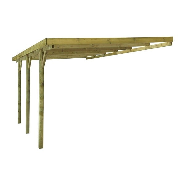 ALTANKA - Carport, abri de voiture  3x5.24 m - 15 m2 - adossé  - CAR6 - large