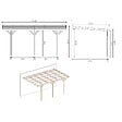ALTANKA - Carport, abri de voiture  3x5.24 m - 15 m2 - couverture PVC  - CAR7-2PVCTR - vignette