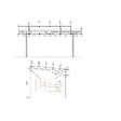 ALTANKA - Carport, abri de voiture  3x5.24 m - 15 m2 - couverture PVC  - CAR7-2PVCTR - vignette