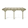 ALTANKA - Carport, abri de voiture  3x5.24 m - 15 m2 - adossé  - CAR7-2 - vignette