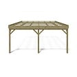 ALTANKA - Carport, abri de voiture  5.8x5.06 m - 29 m2 - adossé  - CAR23 - vignette