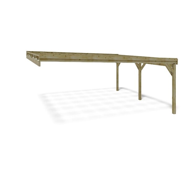 ALTANKA - Carport, abri de voiture  5.8x5.06 m - 29 m2 - adossé  - CAR23 - large