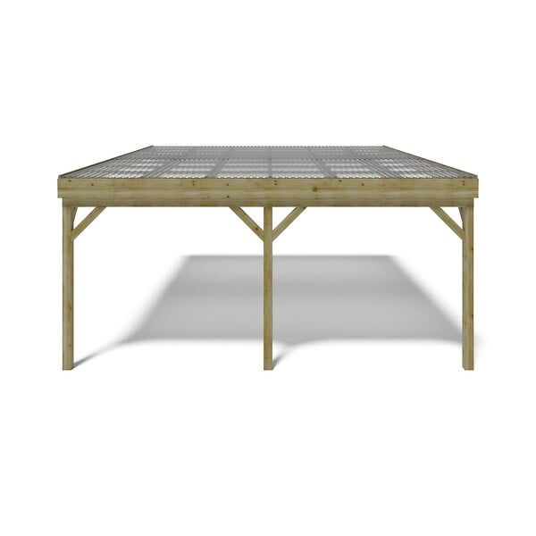 ALTANKA - Carport, abri de voiture  5.8x5.06 m - 29 m2 - couverture PVC  - CAR23PVCTR - large