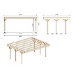 ALTANKA - Carport, abri de voiture  6.06x5.03 m - 30 m2 - couverture PVC  - CAR5PVCTR - vignette