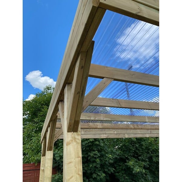 ALTANKA - Carport, abri de voiture  6.06x5.03 m - 30 m2 - couverture PVC  - CAR5PVCTR - large