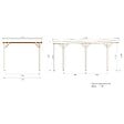ALTANKA - Carport, abri de voiture  3.04x5.12 m - 15.57 m2 - couverture PVC  - CAR16PVCTR - vignette