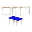ALTANKA - Carport, abri de voiture  3.04x5.12 m - 15.56 m2 - couverture PVC  - CAR10PVCTR - vignette