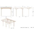 ALTANKA - Carport, abri de voiture  3.04x5.12 m - 15.56 m2 - CAR10 - vignette