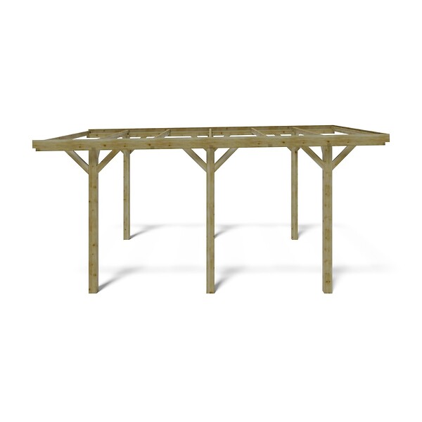 ALTANKA - Carport, abri de voiture  3.04x5.12 m - 15.56 m2 - CAR10 - large