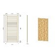 ALTANKA - Pergola de jardin 4.04x4.04m avec panneaux - traité - ALT132 - vignette