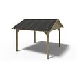 ALTANKA - Pergola de jardin 4.04x4.04m avec panneaux - traité - ALT126 - vignette