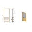 ALTANKA - Pergola de jardin 4.04x4.04m avec panneaux - traité - ALT127 - vignette